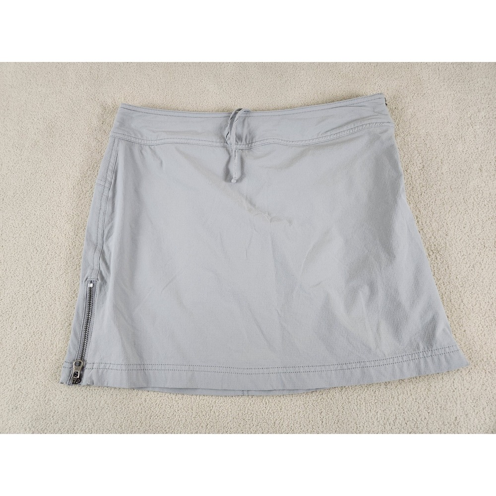 Women's Athleta Gray Skort Size 6 Zippered Pockets Casual Skirt Athleisure